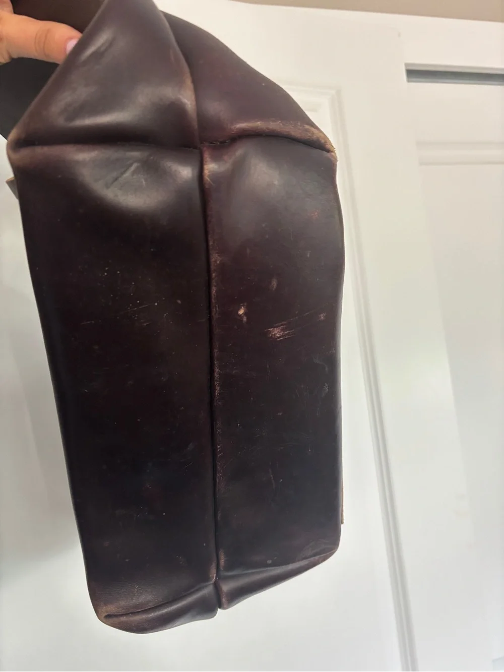 Classic Brown Leather Tote Bag
